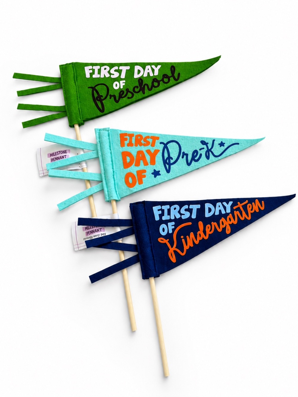 Target School Year Pennants, Preschool, Pre-K, Kindergarten
